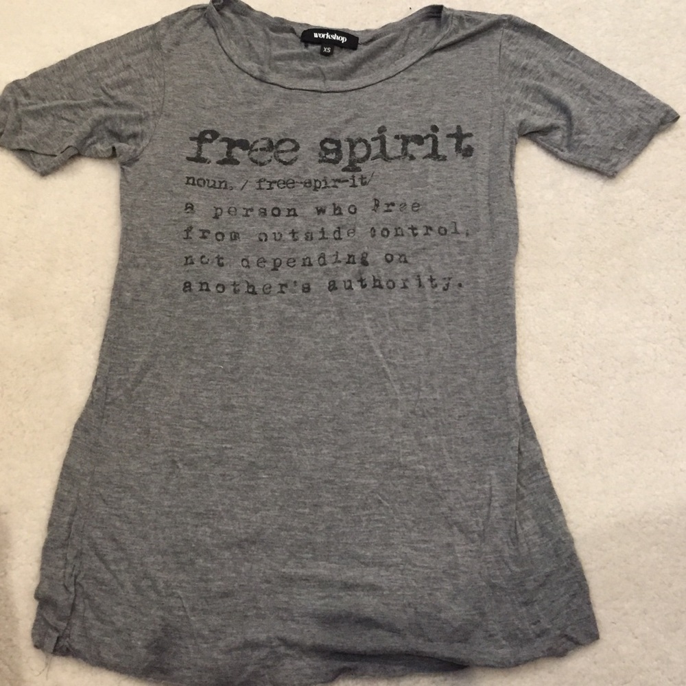 grey t-shirt